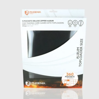 Phoenix Shield : Zip Album Deluxe 360 cartes Toploader