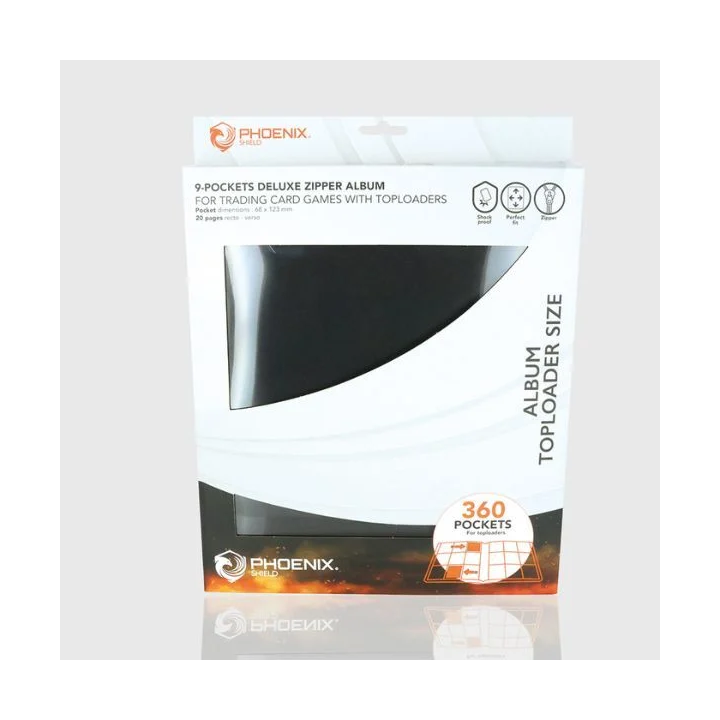 Phoenix Shield : Zip Album Deluxe 360 cartes Toploader
