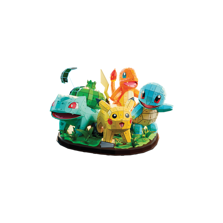 4D Build Pokémon - Diorama Région Kanto